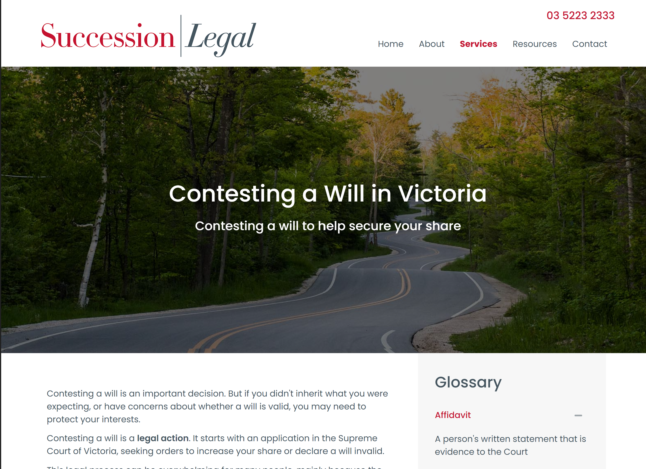 Succession Legal homepage 1